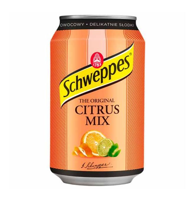 Schweppes citrus mix 330ml: