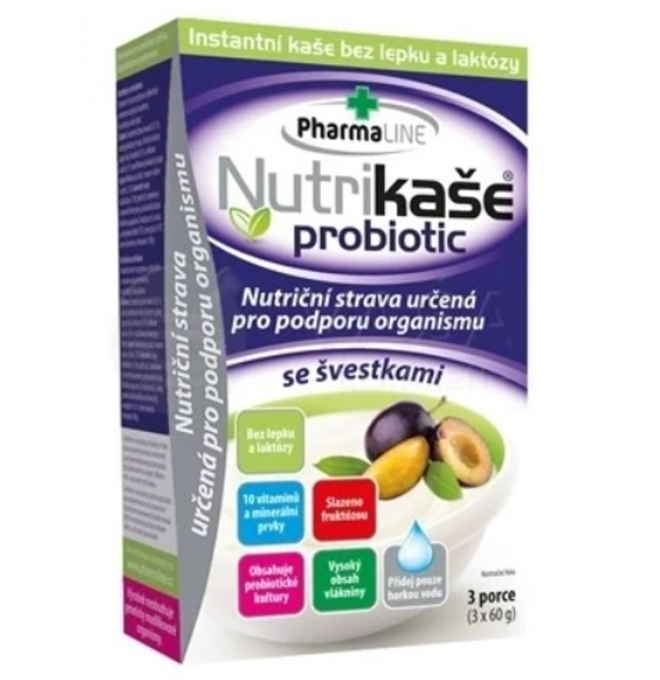 Nutrikaše probiotic so slivkami 3x60g