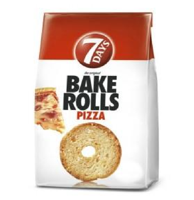 Sucháre Opekané Pizza Bran 80g Bake Rolls 7 Days