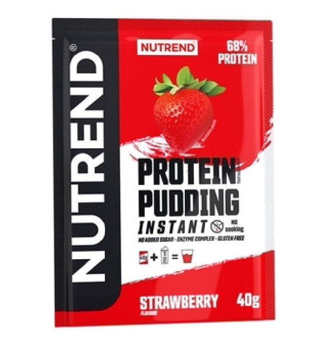Nutrend Proteínový Pudding v prášku jahodový 40g