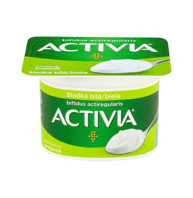 Activia jogurt biely sladený 120 g
