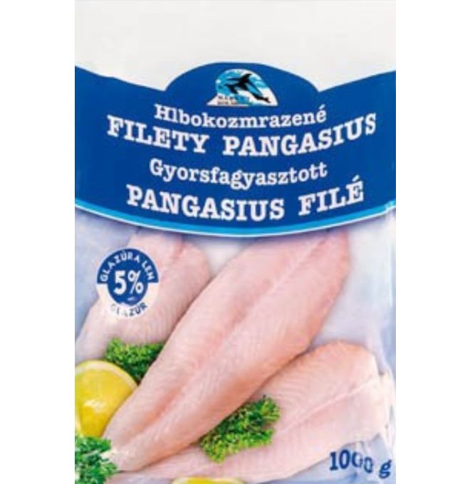 Pangasius filety hlbokozmrazene: