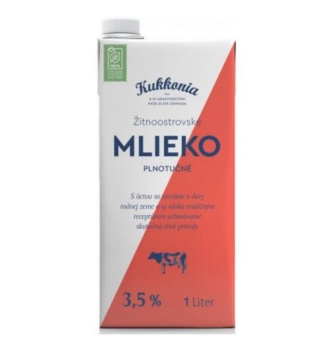 Kukkonia Mlieko trvanlivé plnotučné 3,5% 1 l