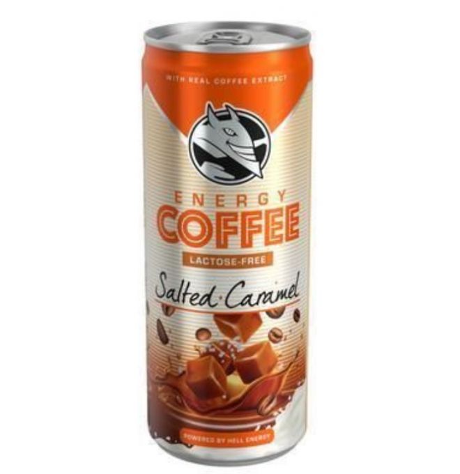 Energetická káva Hell Coffee Salted Caramel 0,25l PLECH Z
