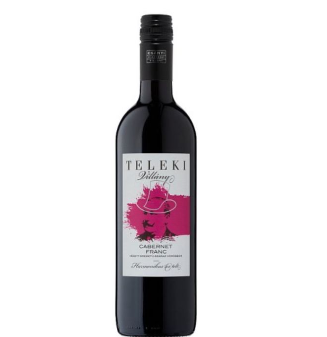 Teleki Villányi Cabernet Franc 2019 suché červené víno 14,5%