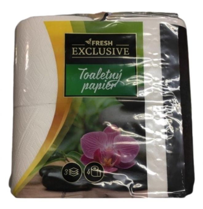 Fresh exclusive toaletný  papier 3-vrst.  4x18m