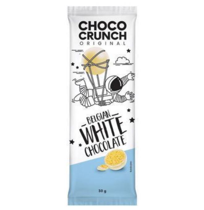 Guličky Kukuričné Choco Crunch V Bielej čokoláde 30g