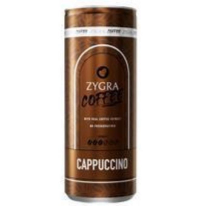 KÁVA ZYGRA COFFEE CAPPUCCINO 250ml PLECH
