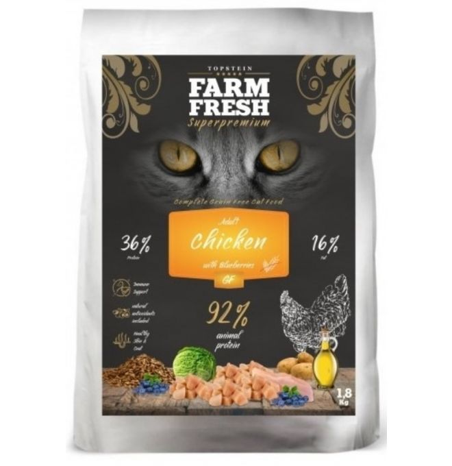 Farm Fresh Granule pre mačky Kuracie s čučoriedkou 1,8kg