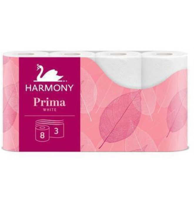 Papier Toaletný Harmony Prima 8ks 3-vrst.