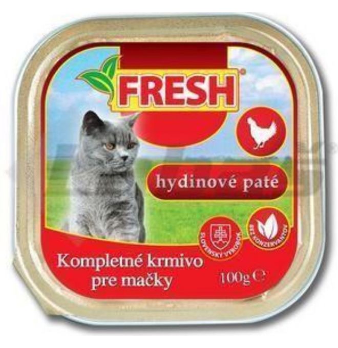 Vanička Mačka Hydinové Paté 100g Fresh 