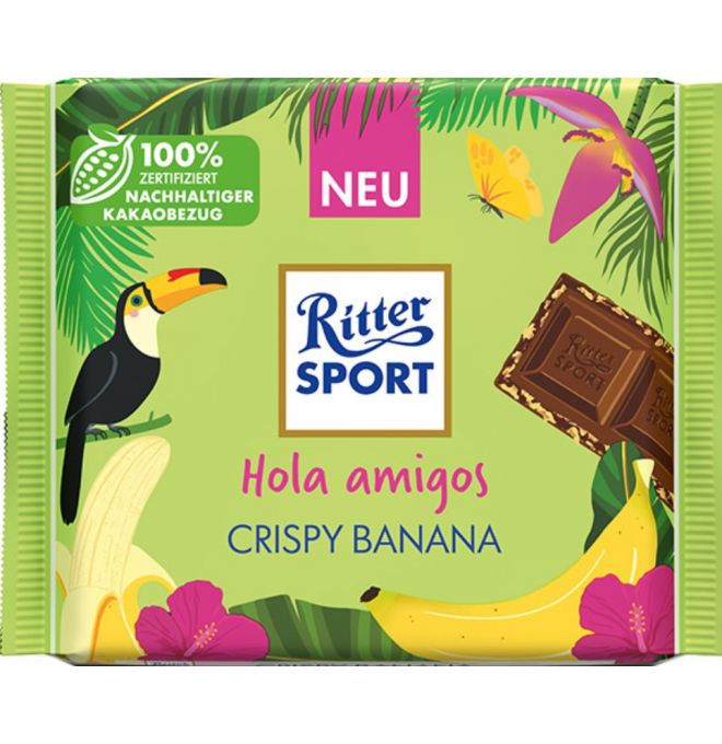 Ritter Sport Čokoláda banánová chrumkavá 100g