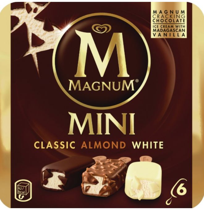 Magnum mini classic almond white 6x55ml