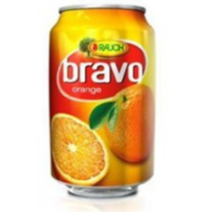 Bravo pomaranč 330ml PLECH Z