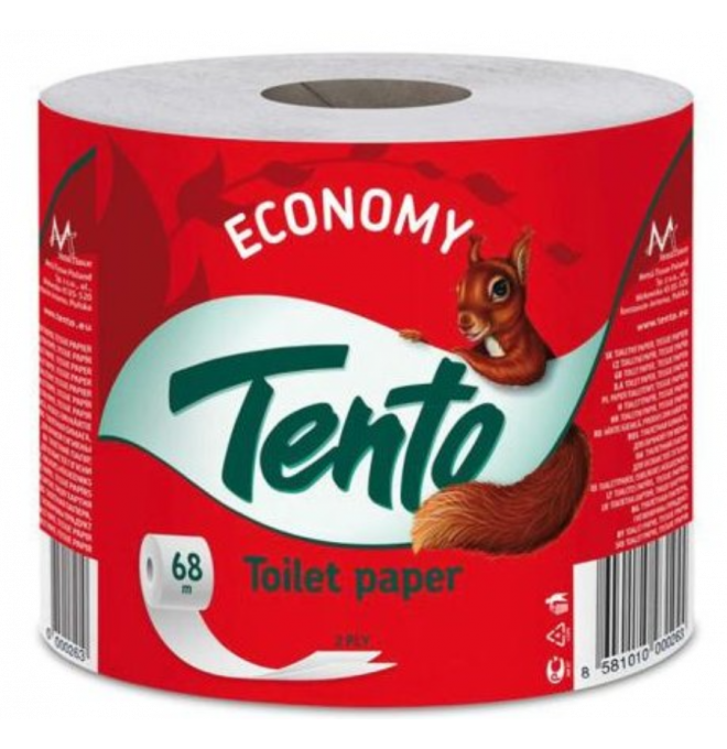 Tento Economy toaletný papier 2-vrstvový 68m 36ks