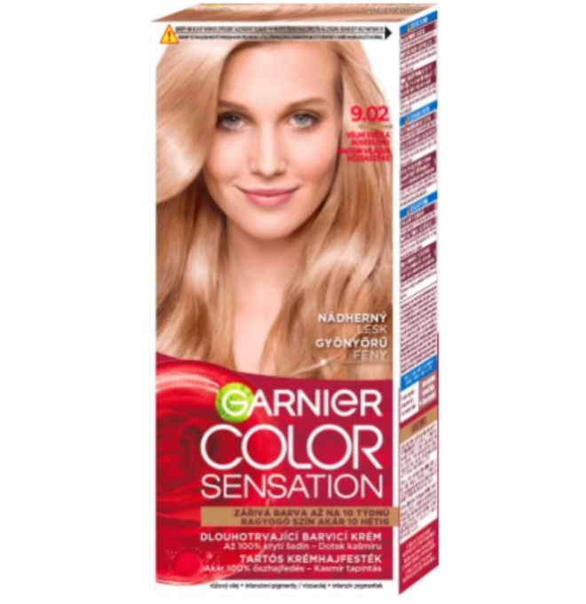 Farba na vlasy Color Sensation 9.02 Light Roseblonde Garnier