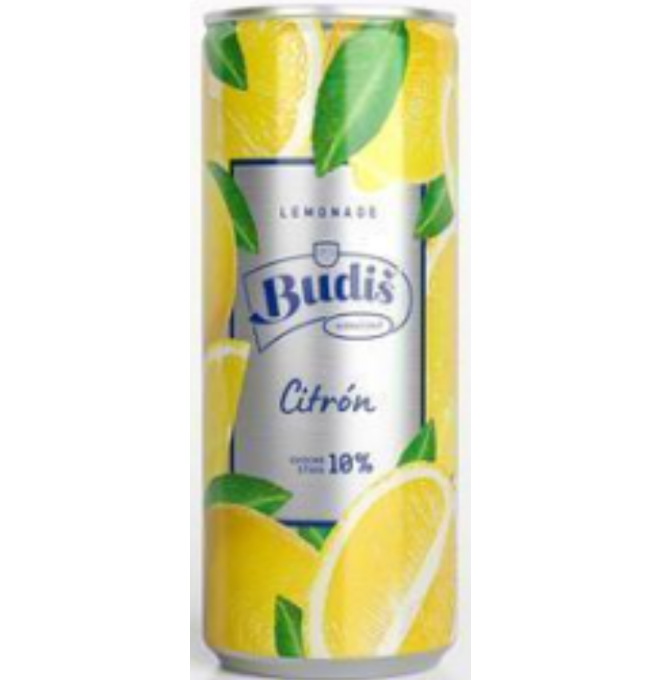Budiš sýtený Lemonade Citrón 330ml PLECH Z