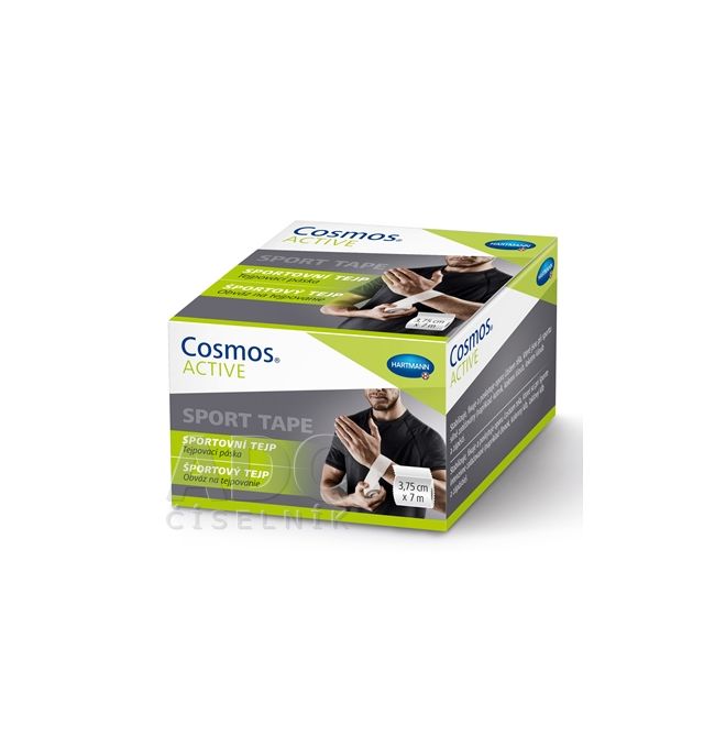 Cosmos Aktívna športová páska Biela páska 3,75cm × 7m
