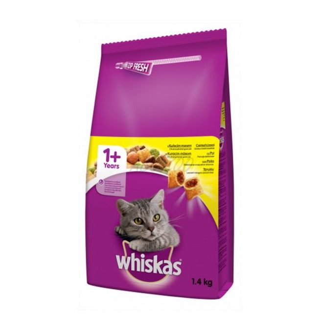 Whiskas Granule pre mačky kuracie 1,4kg