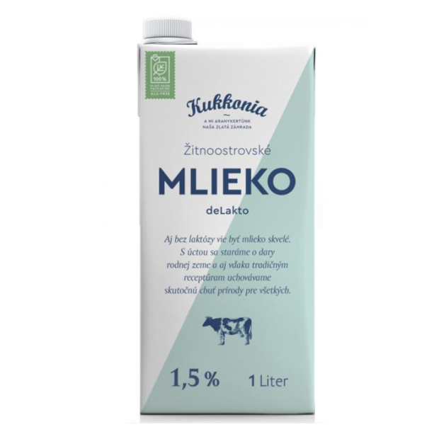 Kukkonia Mlieko deLakto 1,5% 1l