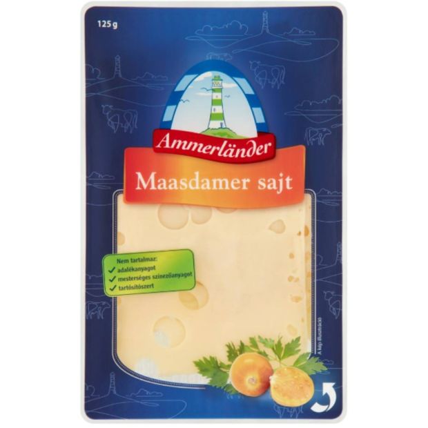 Ammerländer Maasdamer syr v plátkach 125g