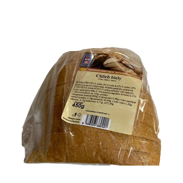 Chlieb Biely Krájaný 450g