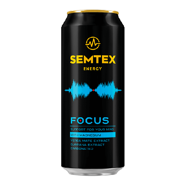 Energetický Nápoj Semtex Focus 0,5l PLECH Z