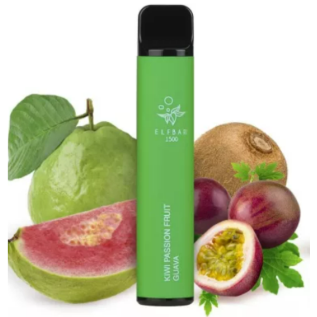 E-cigareta Elfbar 600 Kiwi Passion Fruit Guava 20 mg: