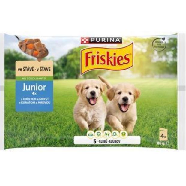 FRISKIES JUN.KURA/ZEL. 4x85g