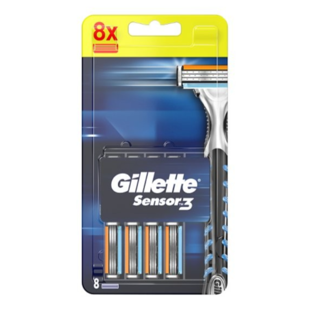 Gillette Sensor 3 - Náhradné hlavice 8ks