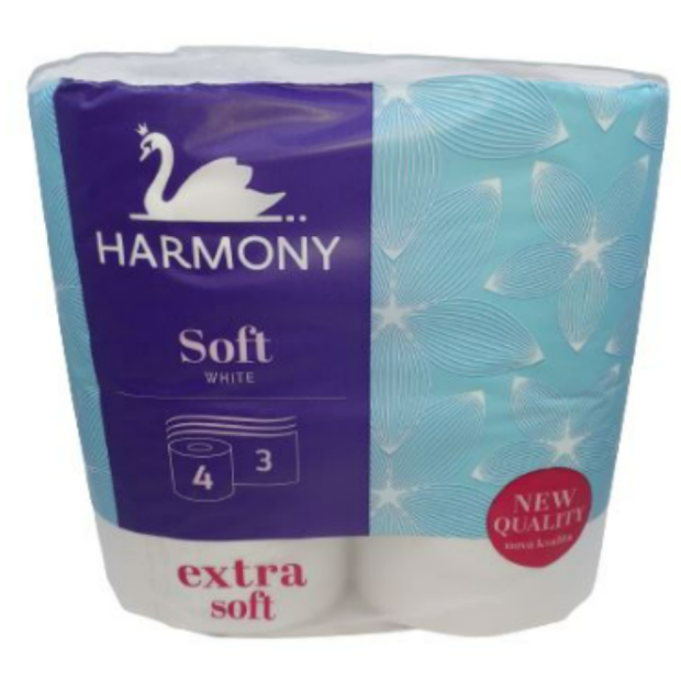 Papier Toaletný Harmony Soft 3-Vrst. 4ks
