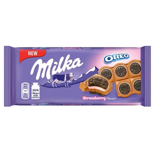 Milka Oreo Jahodové 92g