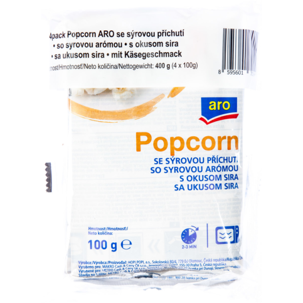Popcorn Syrový 100g Aro