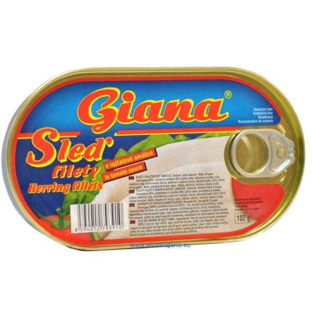 Giana Sleď filety v paradajkovej omáčke 170g