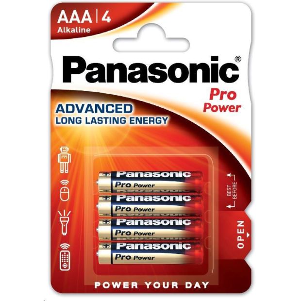 Panasonic Alkalické batéria Pro Power LR03PPG/4BP AAA 1,5V 4ks