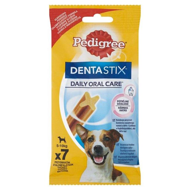 Pedigree DentaStix Doplnkové krmivo pre psy staršie ako 4 mesiace 7 ks 110 g