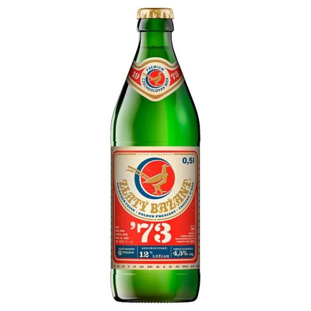 Zlatý Bažant '73 Pivo Svetlý Ležiak Fľaša 0,5l