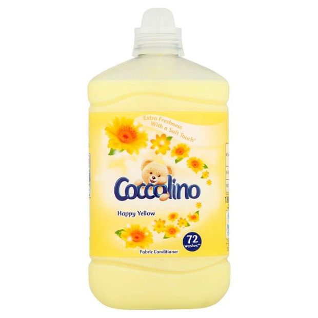 Coccolino Happy Yellow koncentrovaný avivážny prípravok 72 praní 1800ml