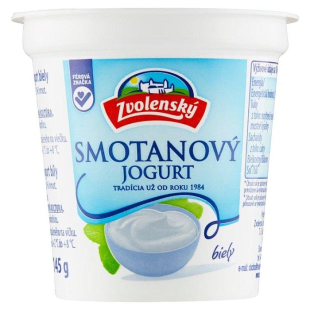 Zvolenský Smotanový jogurt biely 145g
