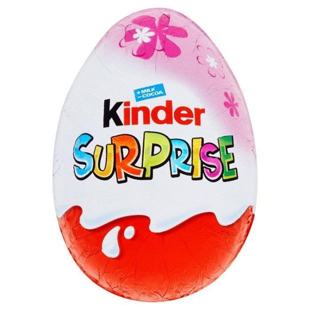 Kinder Surprise Sladké vajíčko s mliečnou čokoládou s prekvapením RUZOVE 20 g