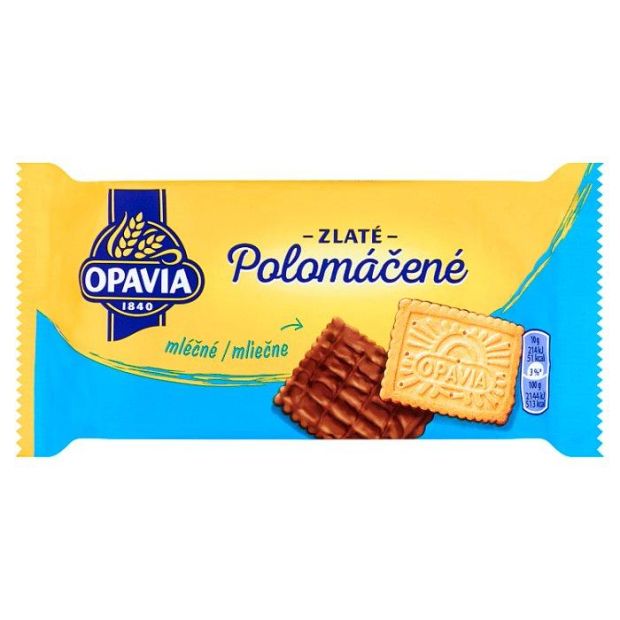 Opavia Zlaté Polomáčané sušienky mliečne 100 g