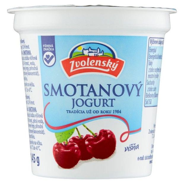 Zvolenský Smotanový jogurt višňa 145g
