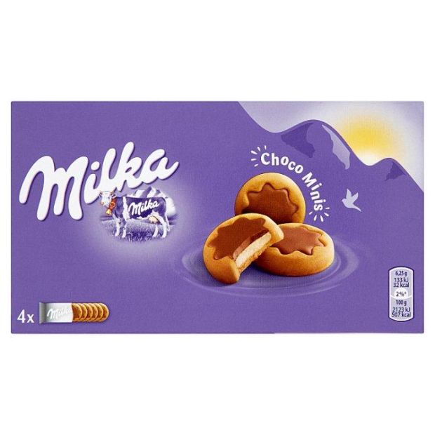 Milka Choco Minis sušienky mliečna náplň a čokoláda 150 g