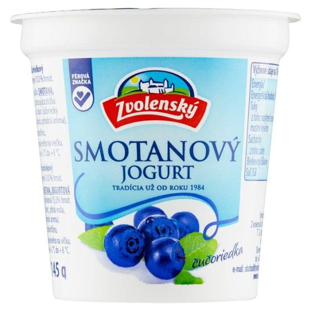 Zvolenský Smotanový jogurt čučoriedka 145g