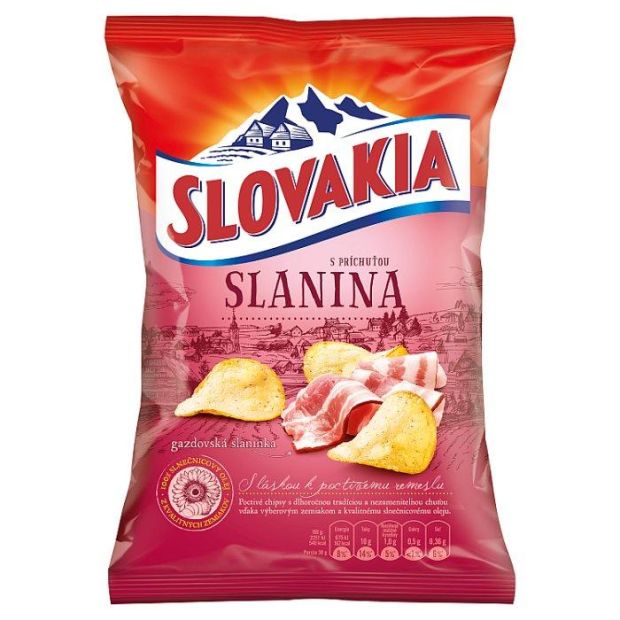 Slovakia Chips S príchuťou slanina 70 g
