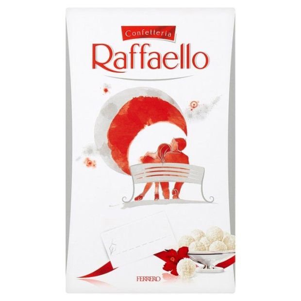 Ferrero Raffaello Chrumkavá oblátka posypaná strúhaným kokosom, s celou mandľou vo vnútri 80 g