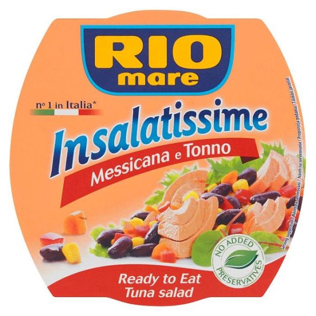 Rio Mare Insalatissime Tuniakový šalát  Messicana, fazuľa, kukurica a paprika 160g