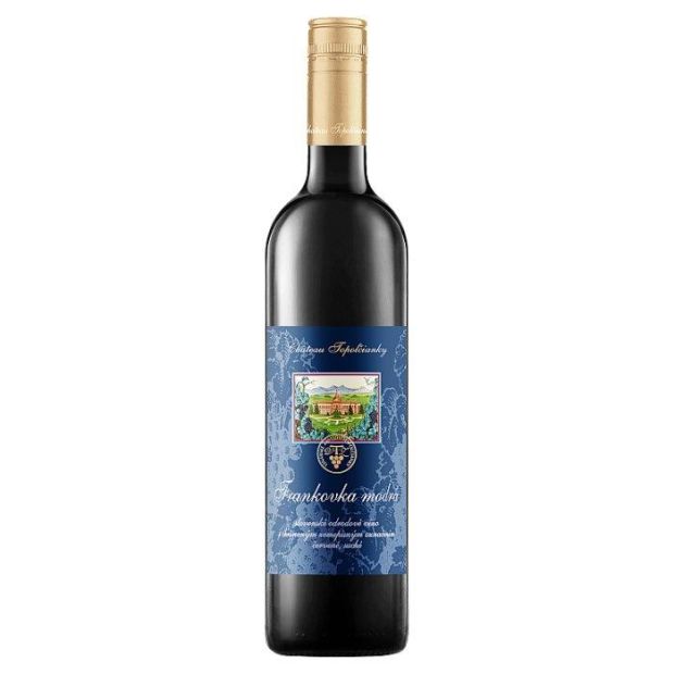 Château Topoľčianky Frankovka modrá slovenské odrodové víno červené suché 0,75 l