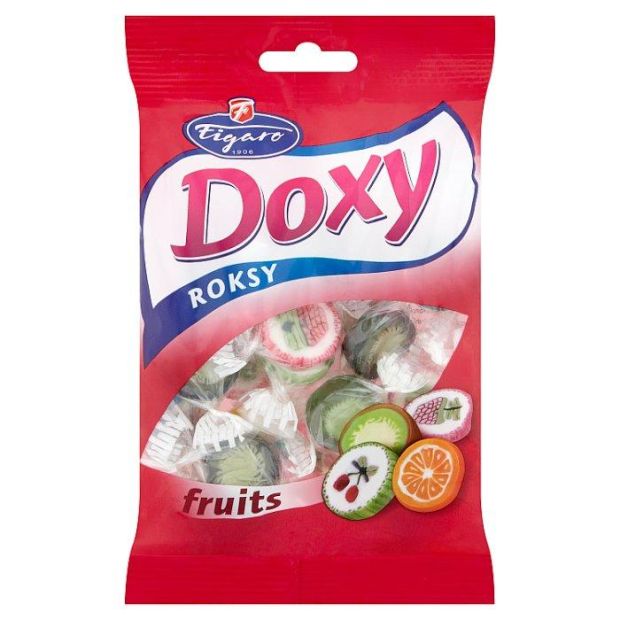 Figaro Doxy Roksy roksové cukríky s ovocnou príchuťou 90 g