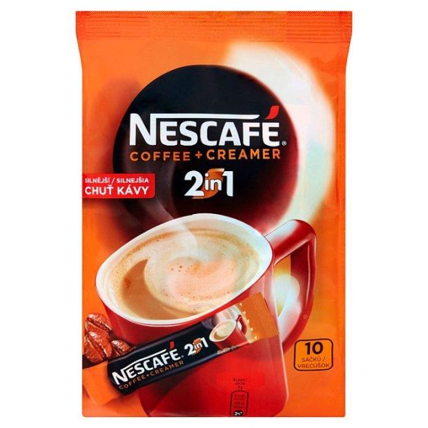 NESCAFÉ 2in1, instantná káva, 10 vreciek x 8 g (80 g)